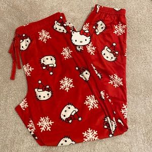 Hello Kitty Christmas Pajama Pants NWT Sanrio